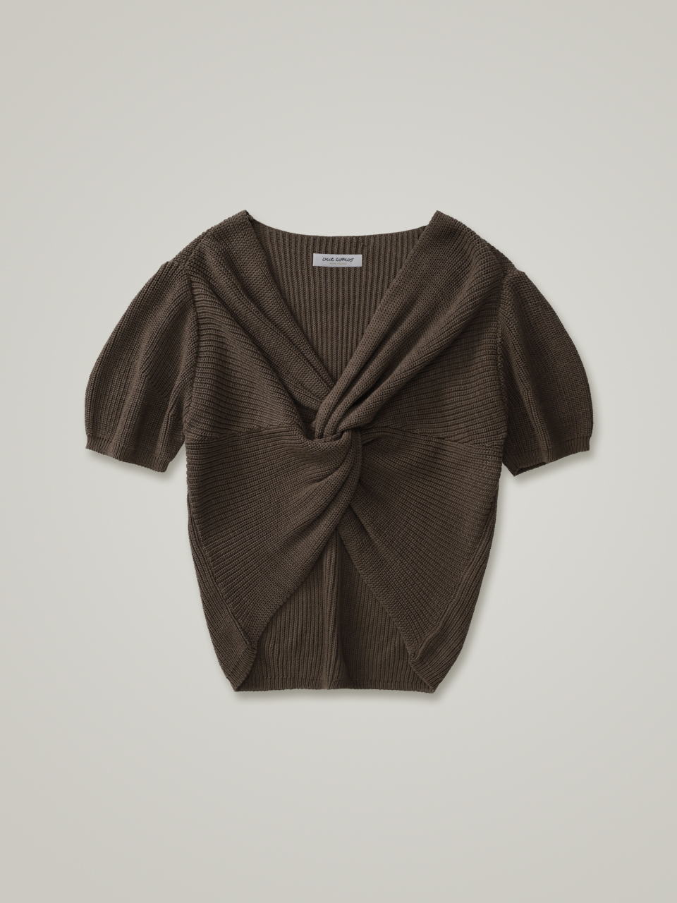comos 881 twist volume cotton knit (brown)