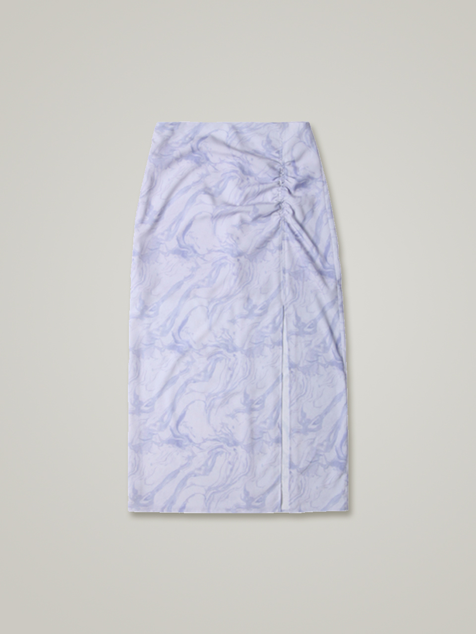 comos&#039;501 Shirring Print Skirt (Violet)