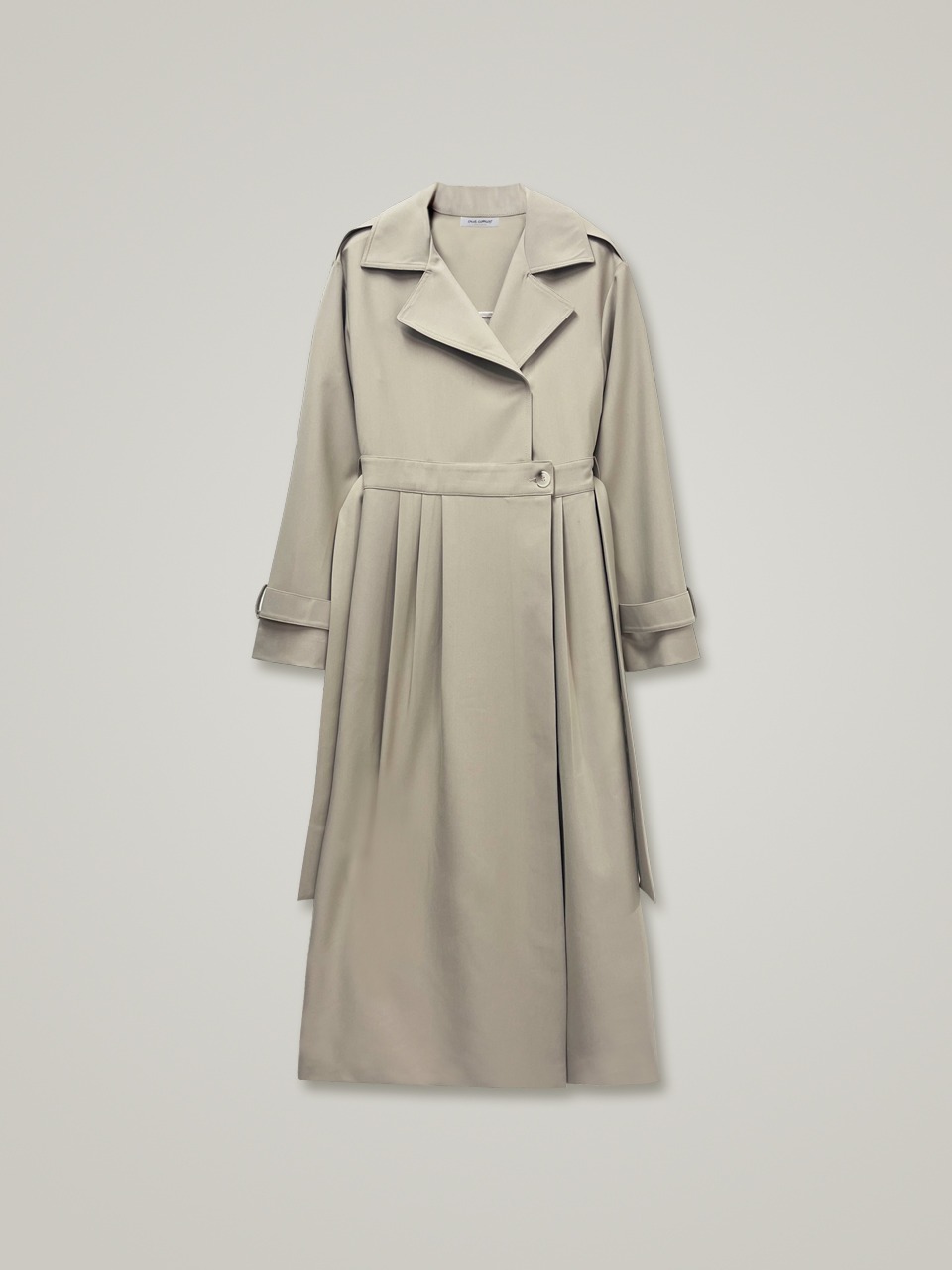 comos 795 trench layered dress (beige)
