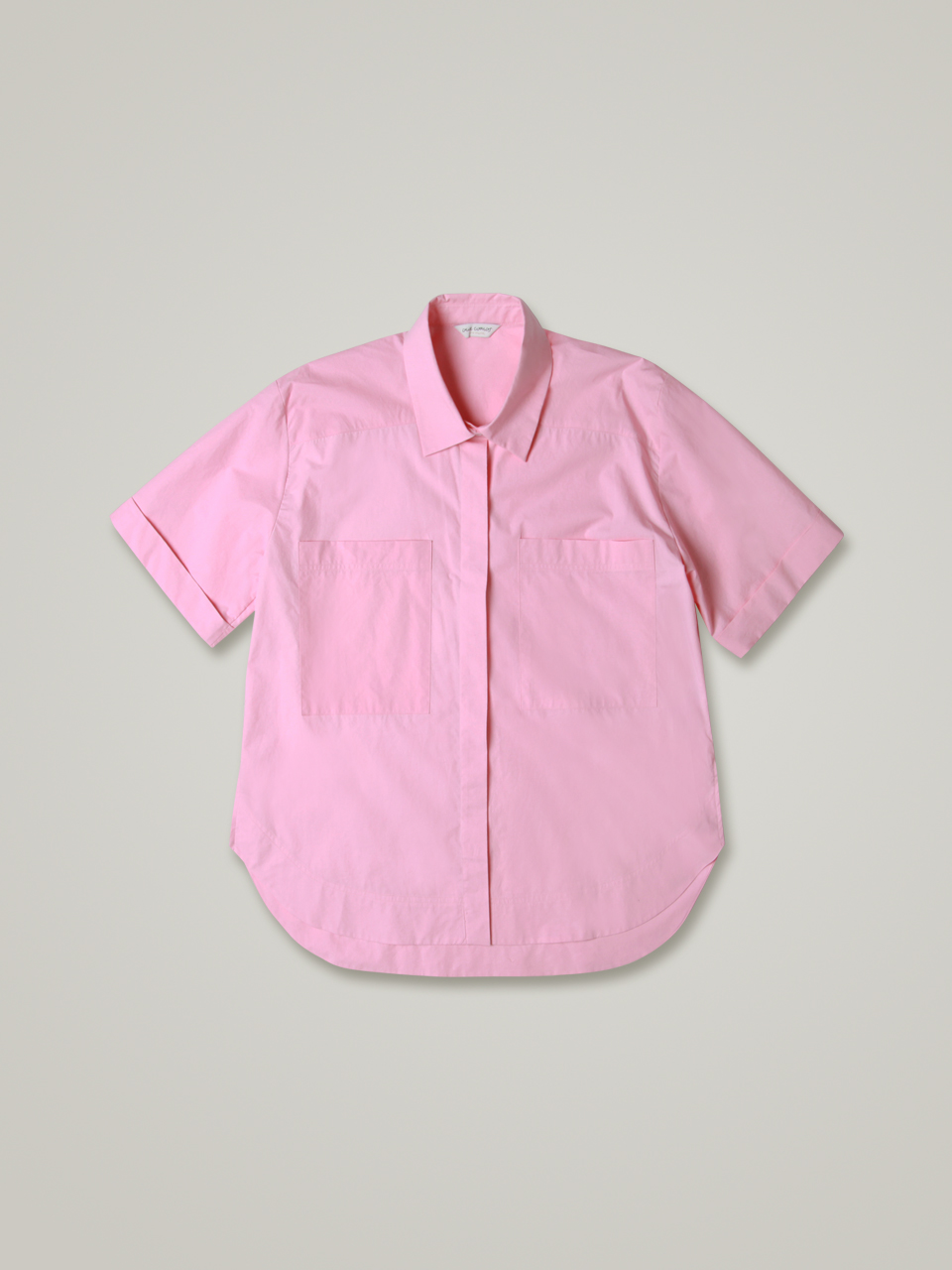 comos 676 two-pocket box shirt (pink)
